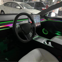 Load image into Gallery viewer, Tesla Model 3 &amp; Y Laser Engraved Ambient lighting kit
